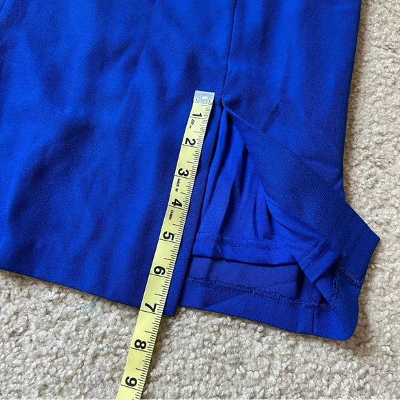 VENUS Womens Blue Dress Midi Off Shoulder Ruffle Sleeve Square Neckline Cocktail - Picture 15 of 16